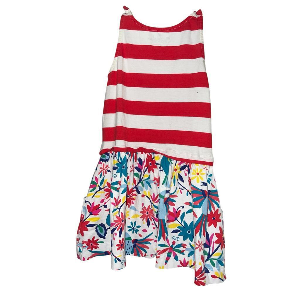 Mini Boden Summer Dress, Floral and stripes Size 6-7 Y